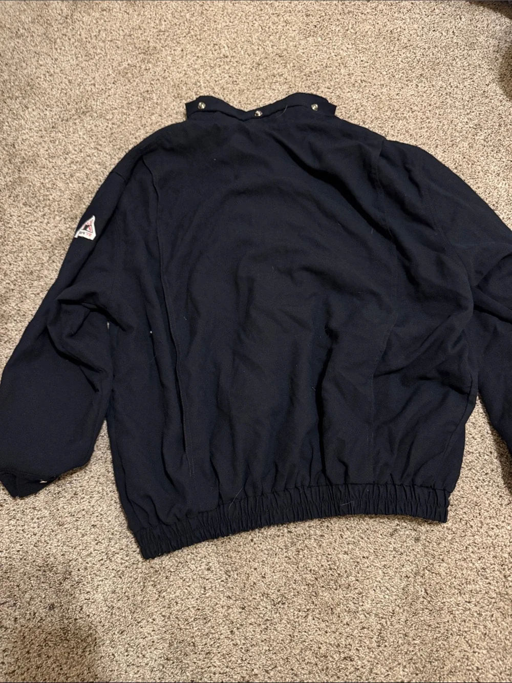 Bulwark FR Protective Apparel Men's Navy Bomber Jacket size XXL